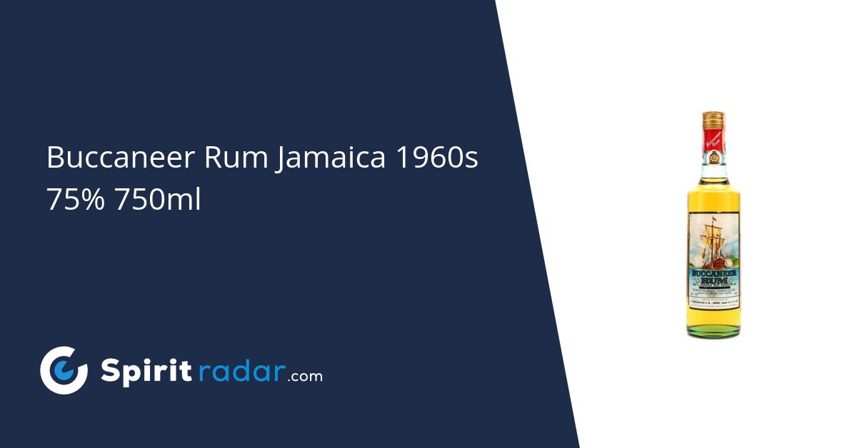 Buccaneer Rum Jamaica 1960s 75 750ml Spirit Radar
