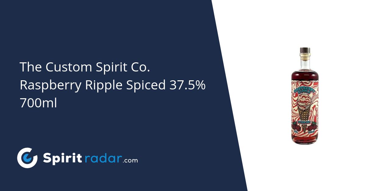 The Custom Spirit Co. Raspberry Ripple Spiced 37.5% 700ml - Spirit Radar