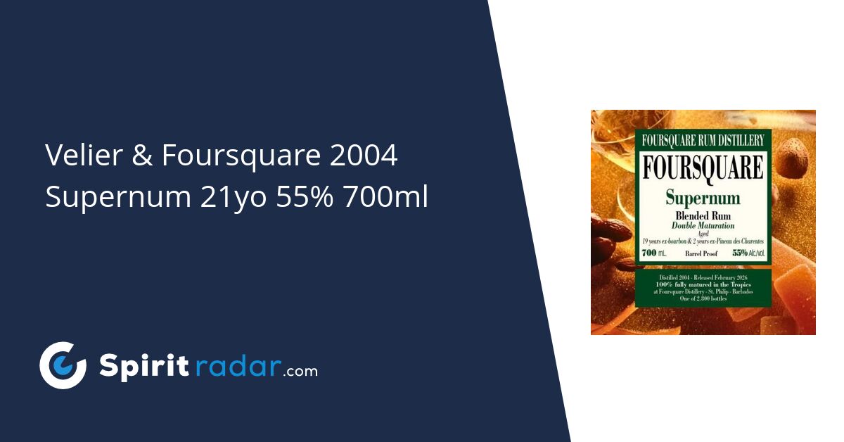 Velier & Foursquare 2004 Supernum 21yo 55% 700ml - Spirit Radar