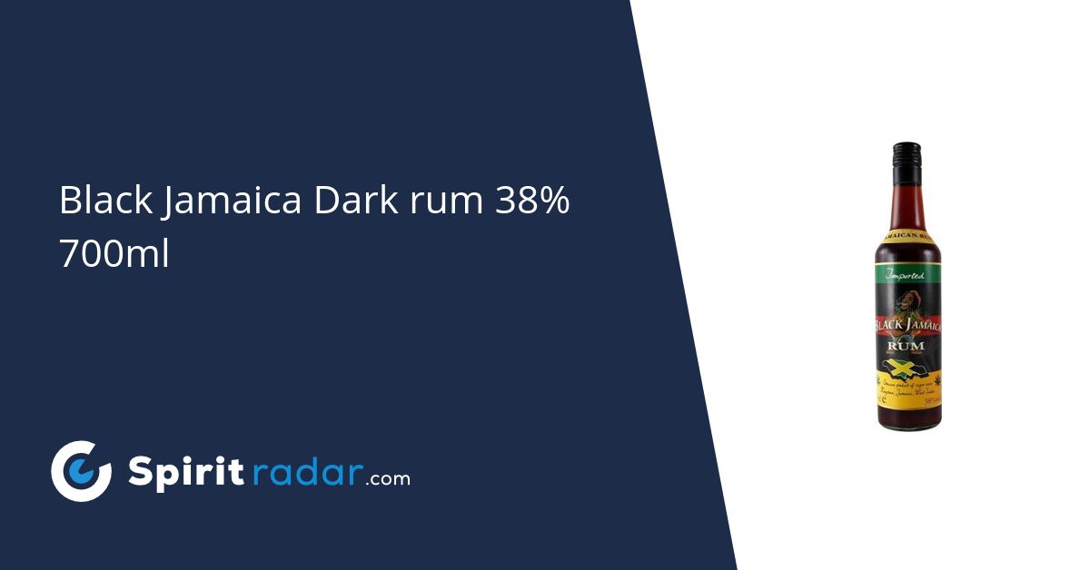 Black Jamaica Dark rum 38% 700ml - Spirit Radar