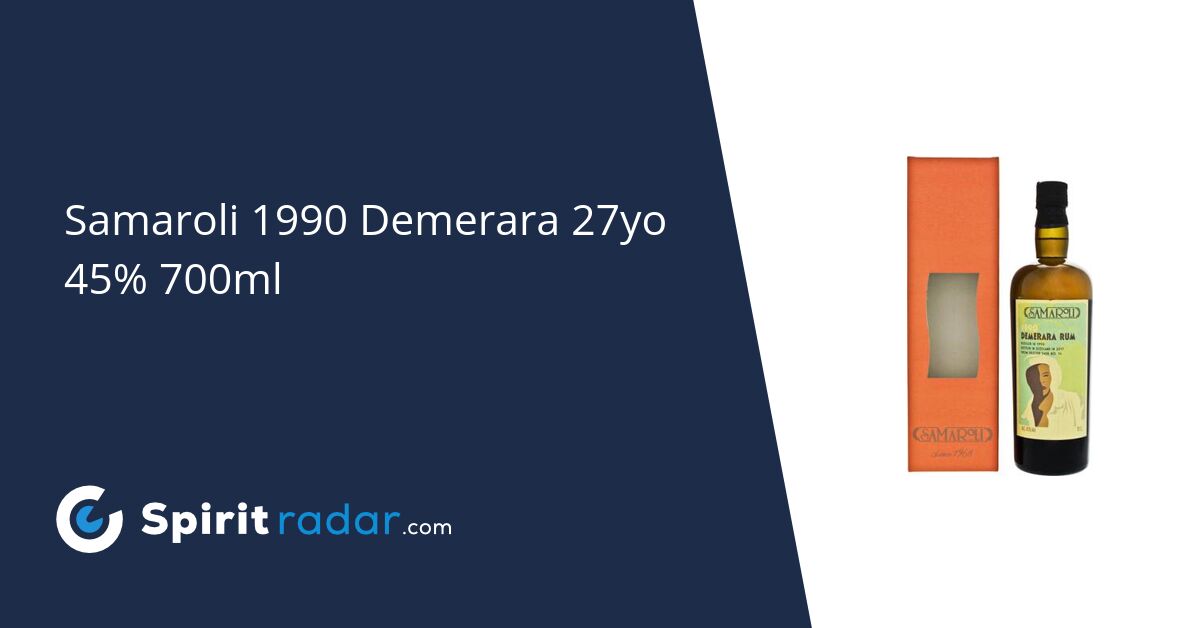 Samaroli 1990 Demerara 27yo 45% 700ml - Spirit Radar