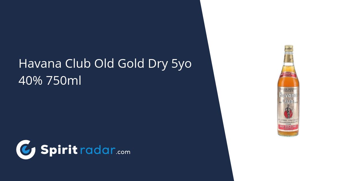 Havana Club Old Gold Dry 5yo 40% 750ml - Spirit Radar