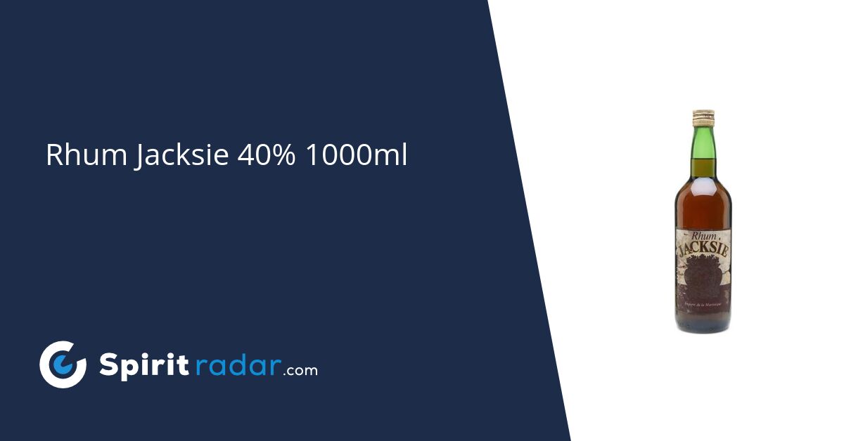 Rhum Jacksie 40% 1000ml - Spirit Radar