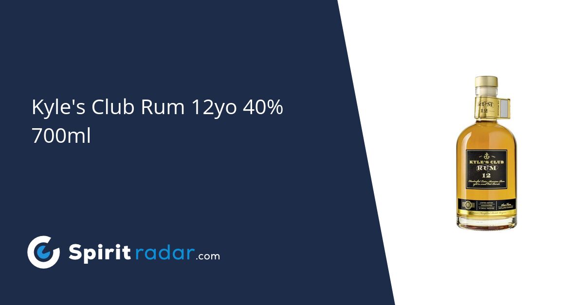 Kyle's Club Rum 12yo 40 700ml Spirit Radar