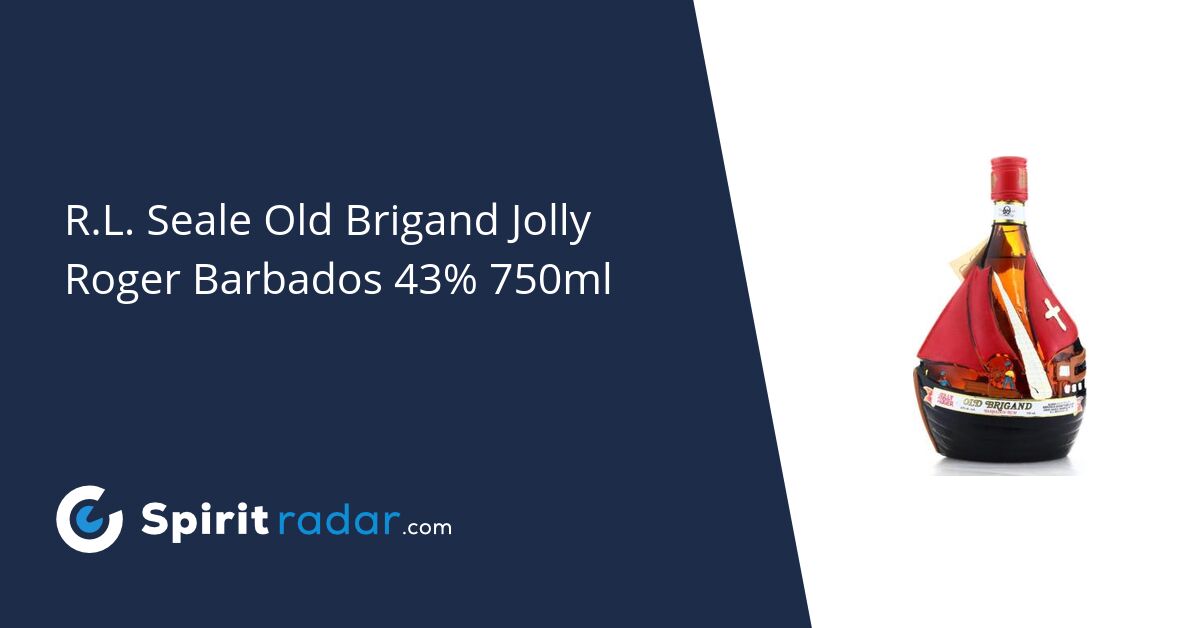 R.L. Seale Old Brigand Jolly Roger Barbados 43 750ml Spirit Radar