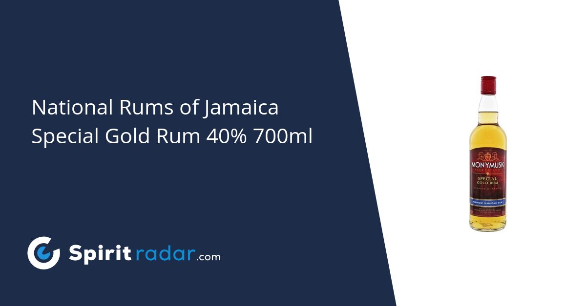 National Rums of Jamaica Special Gold Rum 40 700ml Spirit Radar