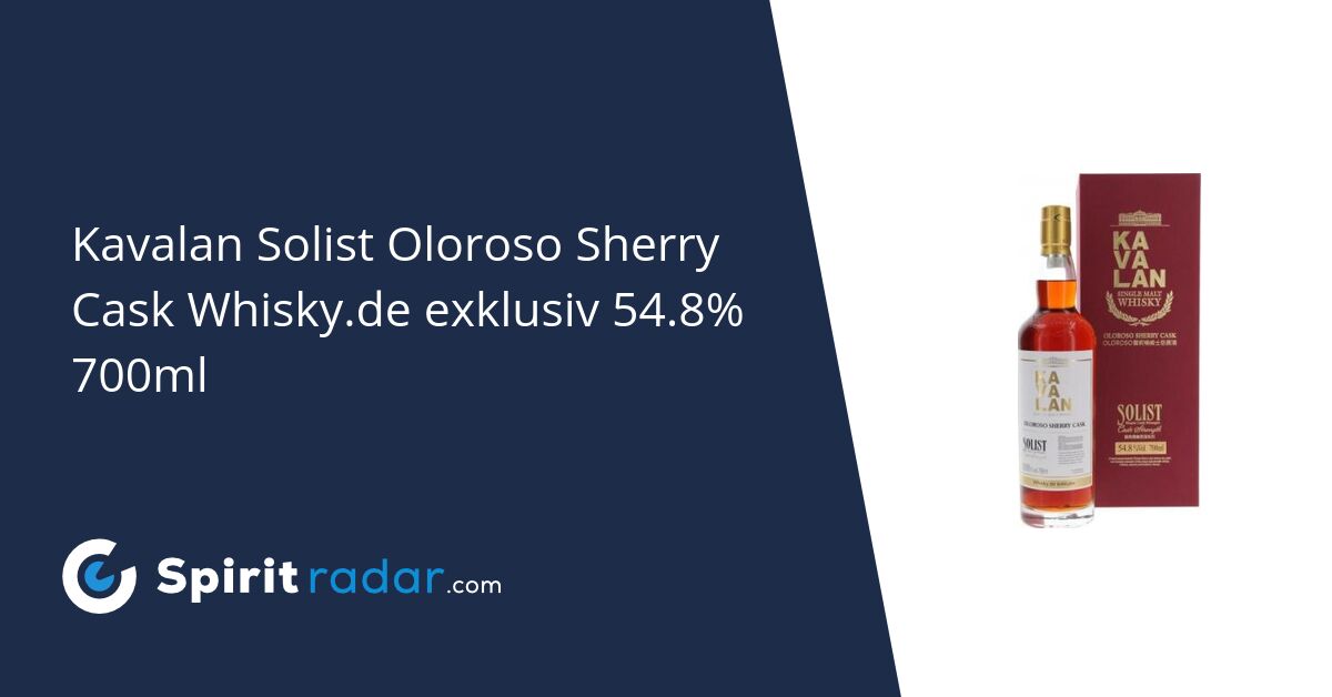 Kavalan Solist Oloroso Sherry Cask Whisky.de exklusiv 54.8% 700ml 