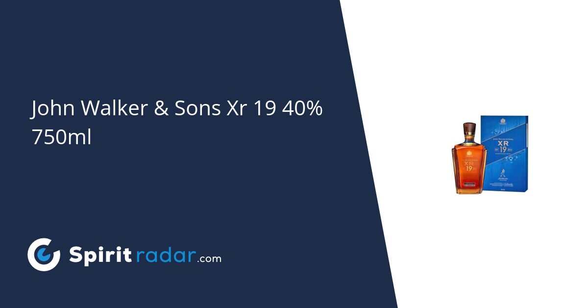 John Walker & Sons Xr 19 40% 750ml - Spirit Radar