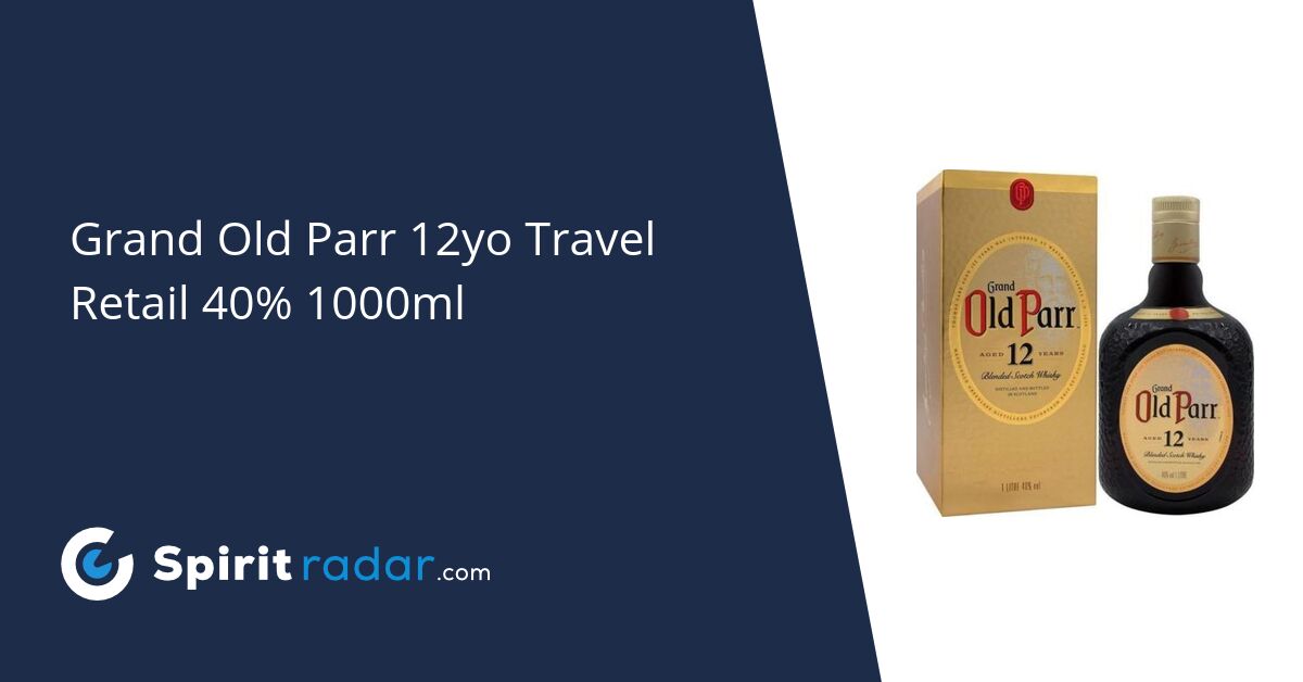 Grand Old Parr 12yo Travel Retail 40% 1000ml - Spirit Radar