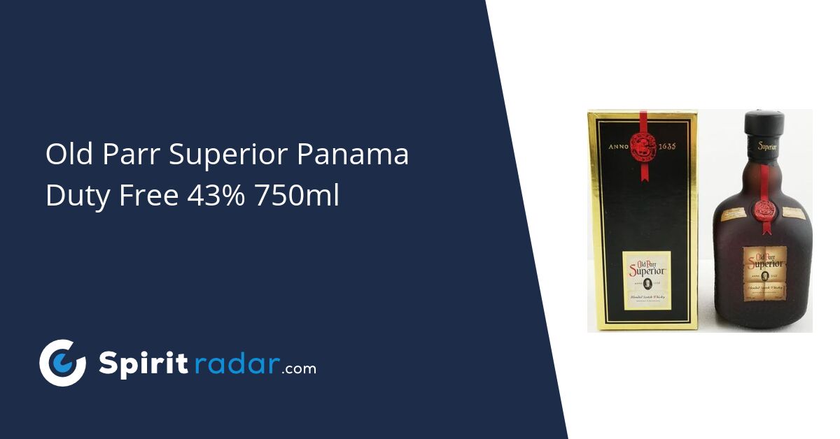 Old Parr Superior Panama Duty Free 43% 750ml - Spirit Radar