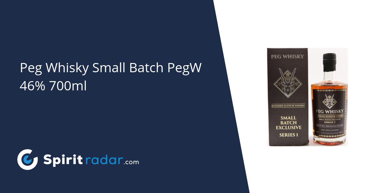Peg Whisky Small Batch PegW 46 700ml Spirit Radar