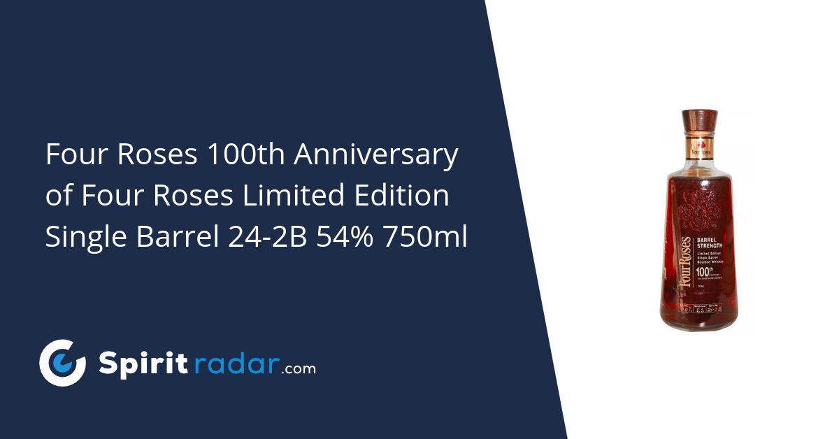 Four Roses 100th Anniversary of Four Roses Limited Edition Single ...