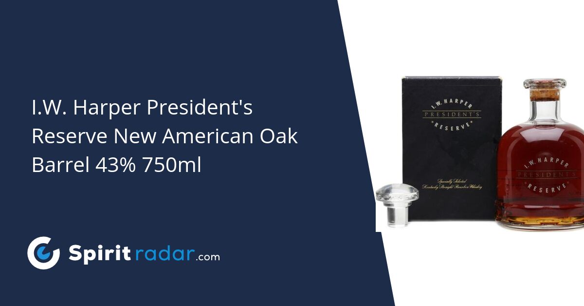 ウイスキー I.W. Harper President Reserve 750ml I.W. Harper President's Reserve - Ratings and reviews