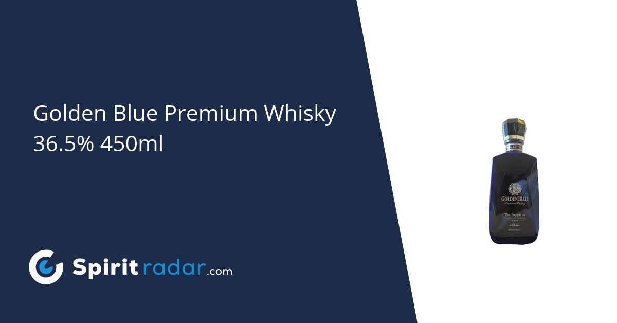 Golden Blue Premium Whisky 36.5% 450ml - Spirit Radar