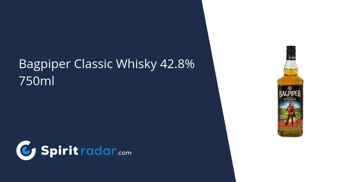 Bagpiper Classic Whisky 42.8 750ml Spirit Radar