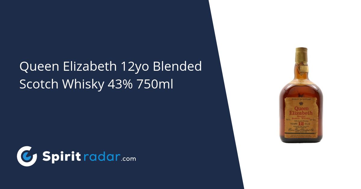 Queen Elizabeth 12yo Blended Scotch Whisky 43% 750ml - Spirit Radar
