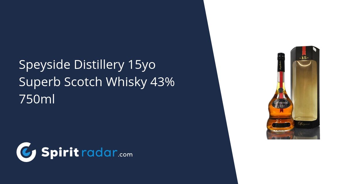 Speyside Distillery 15yo Superb Scotch Whisky 43% 750ml - Spirit Radar