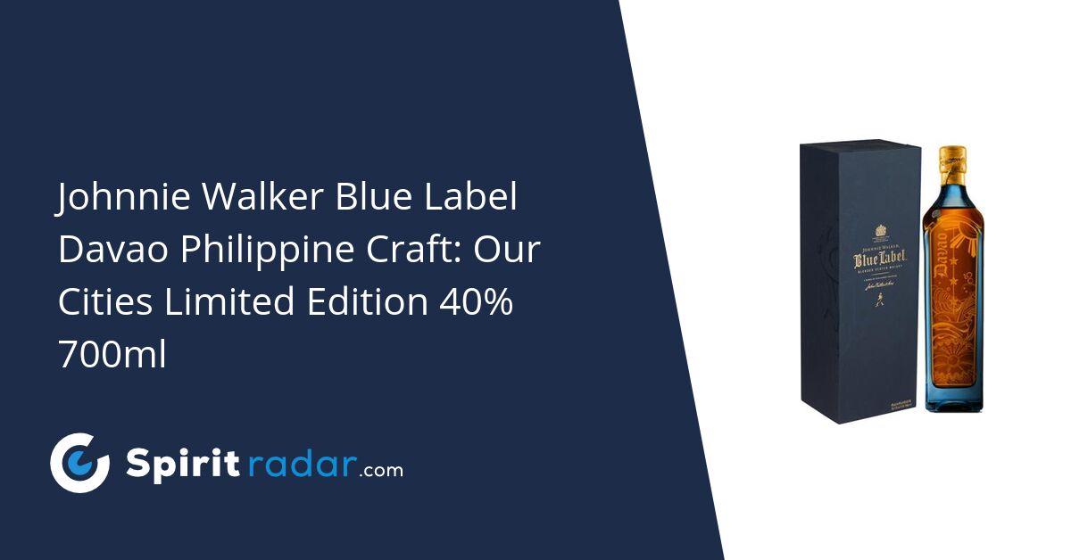 Johnnie Walker Blue Label Davao Philippine Craft Our Cities Limited