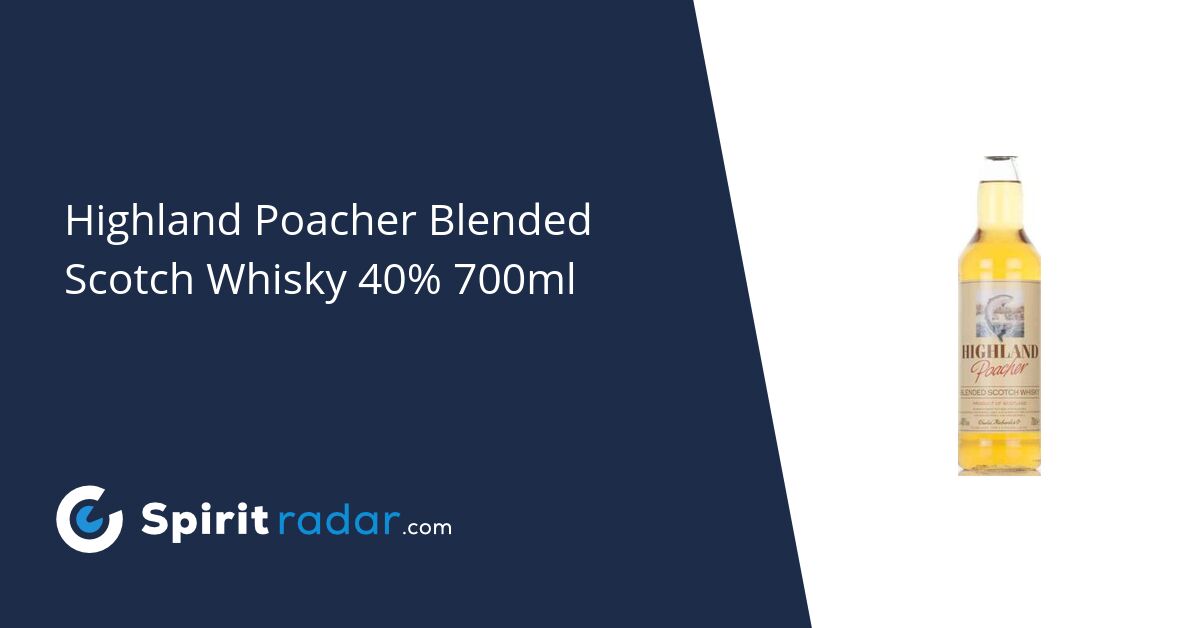 Highland Poacher Blended Scotch Whisky 40% 700ml - Spirit Radar