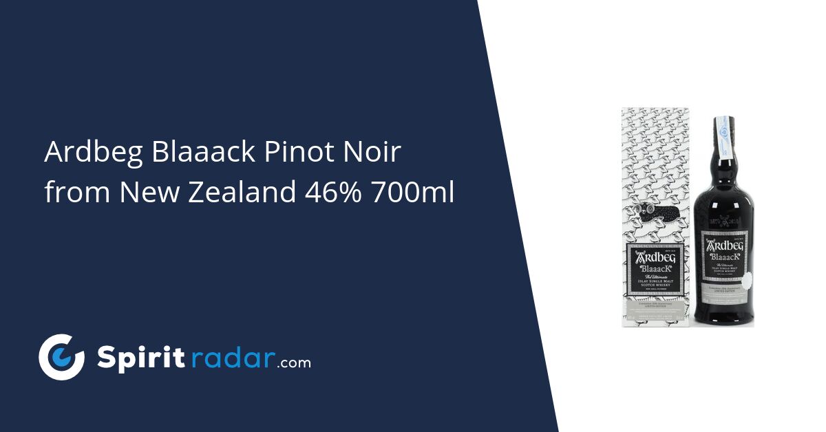 Ardbeg Blaaack Pinot Noir from New Zealand 46% 700ml - Spirit Radar