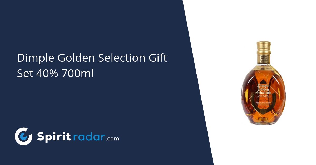 Dimple Golden Selection Gift Set 40% 700ml - Spirit Radar