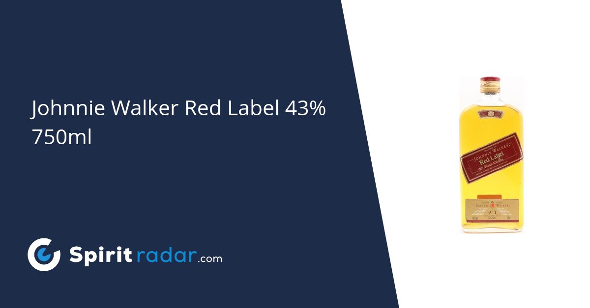 Johnnie Walker Red Label 43% 750ml - Spirit Radar