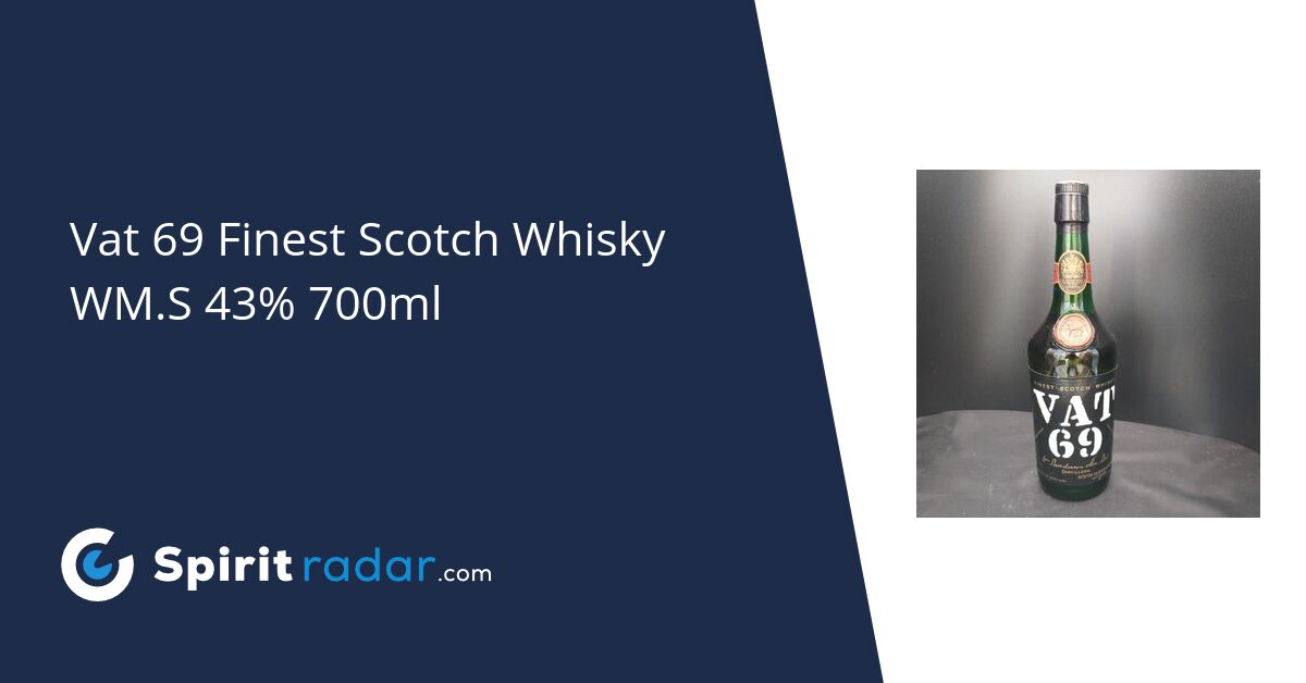 Vat 69 Finest Scotch Whisky WM.S 43% 700ml - Spirit Radar