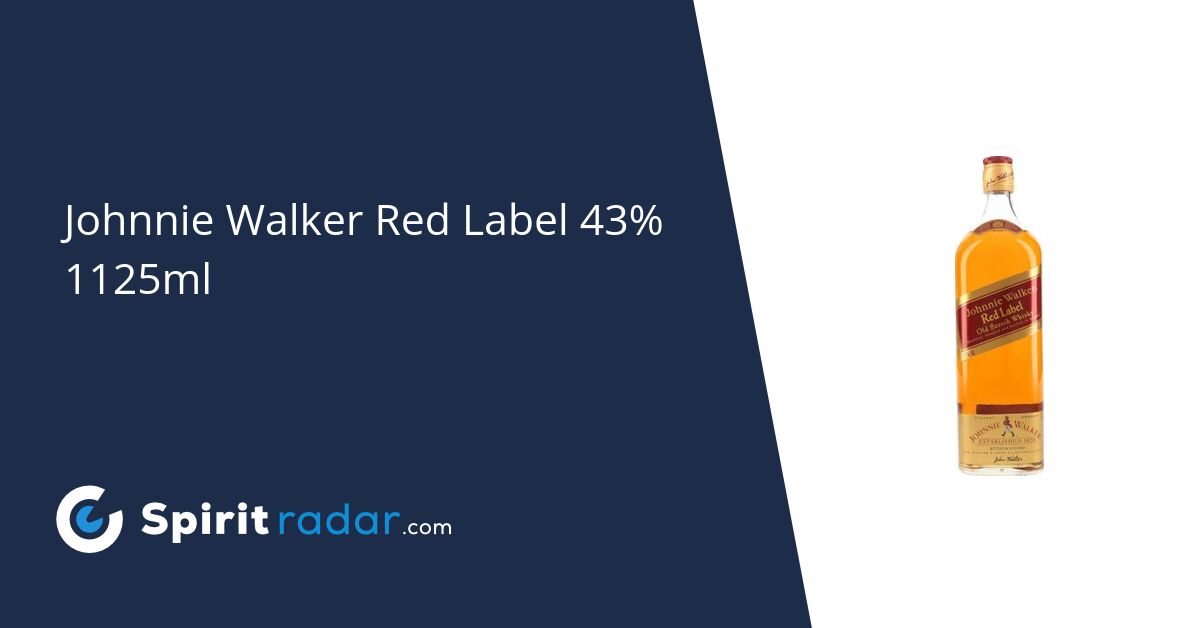 Johnnie Walker Red Label 43% 1125ml - Spirit Radar