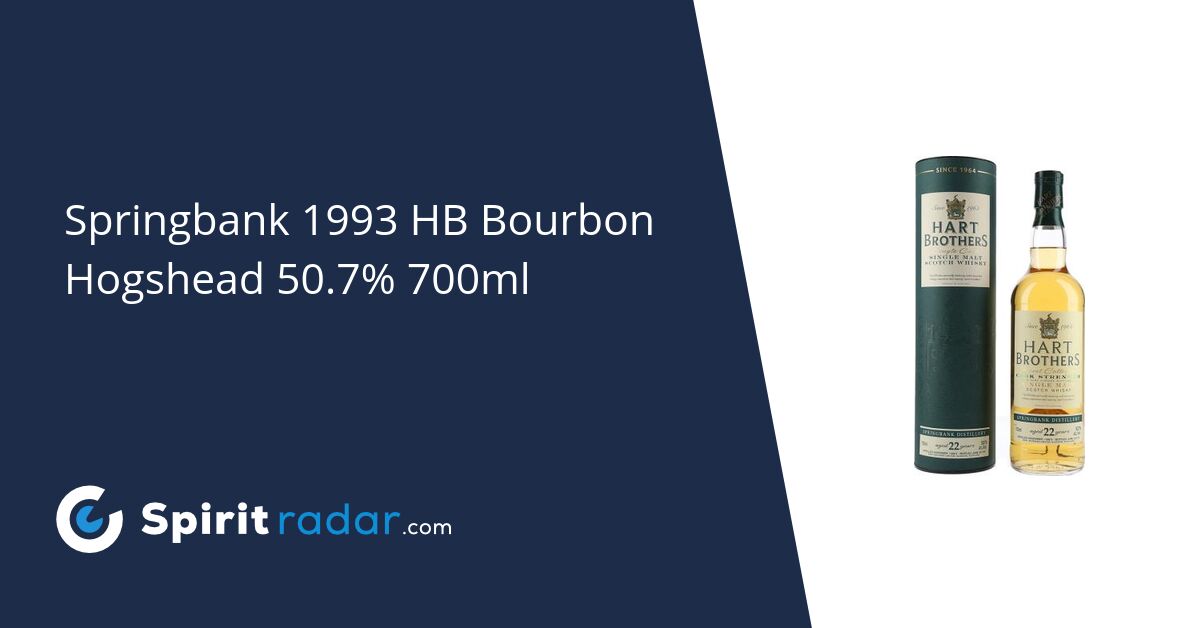 Springbank 1993 HB Bourbon Hogshead 50.7% 700ml - Spirit Radar