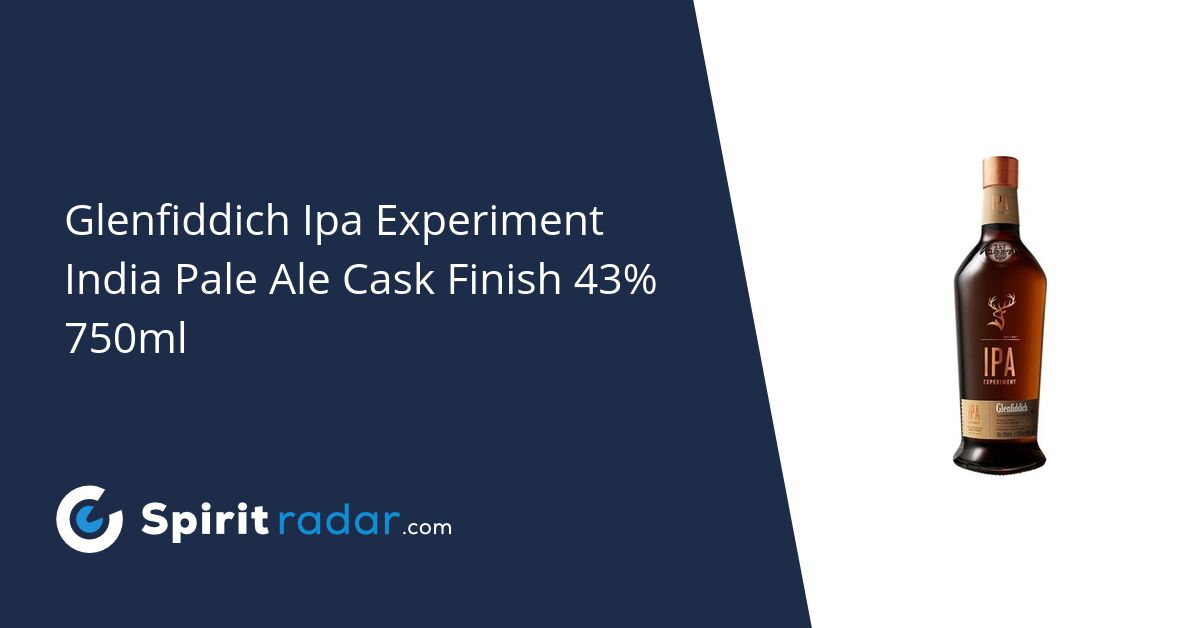 Glenfiddich Ipa Experiment India Pale Ale Cask Finish 43 750ml