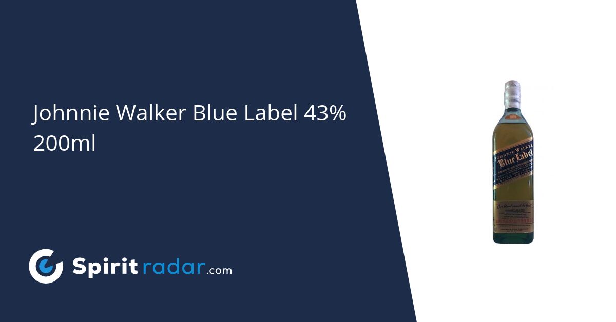 Johnnie Walker Blue Label 43% 200ml - Spirit Radar