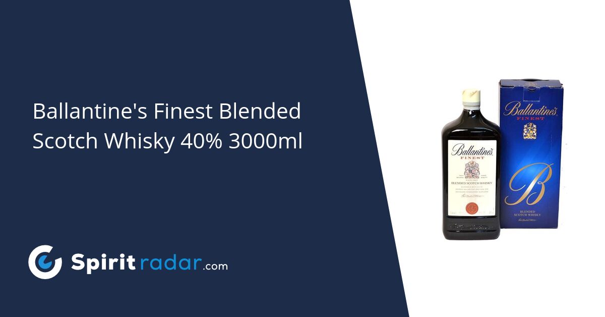 Ballantine's Finest Blended Scotch Whisky 40 3000ml Spirit Radar
