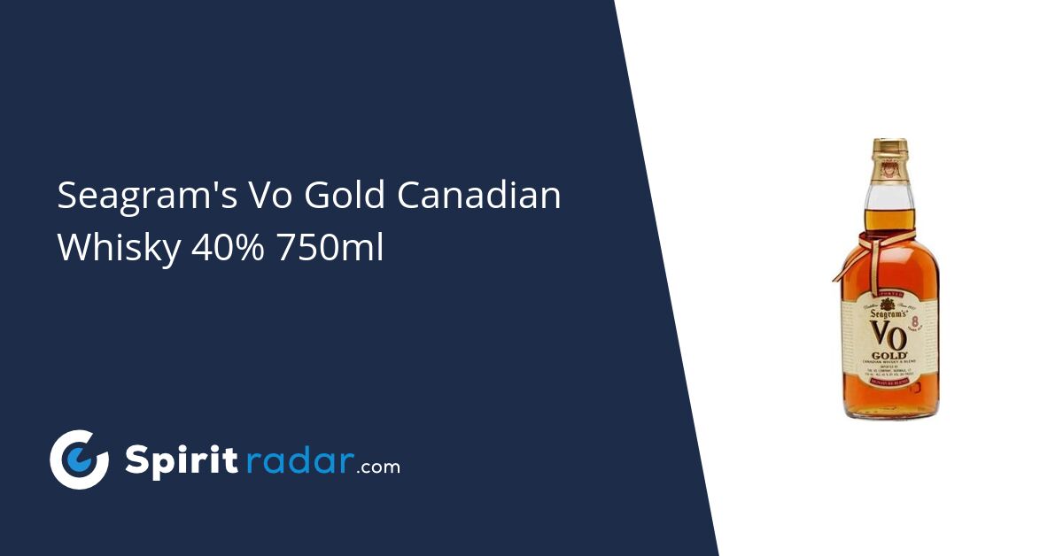 Seagram's Vo Gold Canadian Whisky 40 750ml Spirit Radar