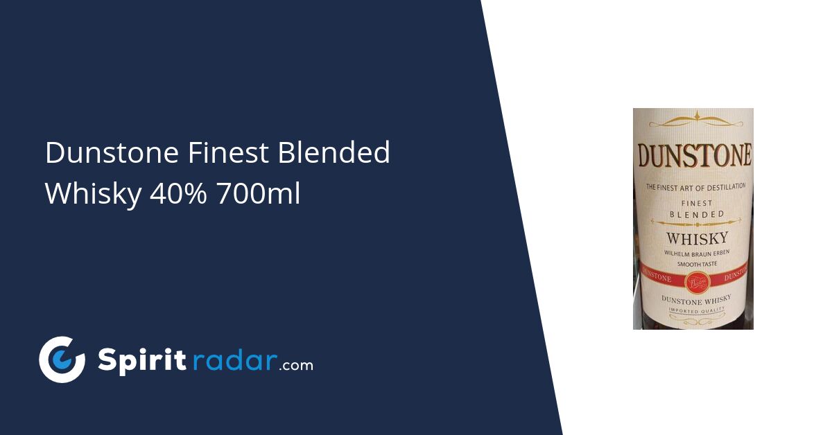 Dunstone Finest Blended Whisky 40% 700ml - Spirit Radar