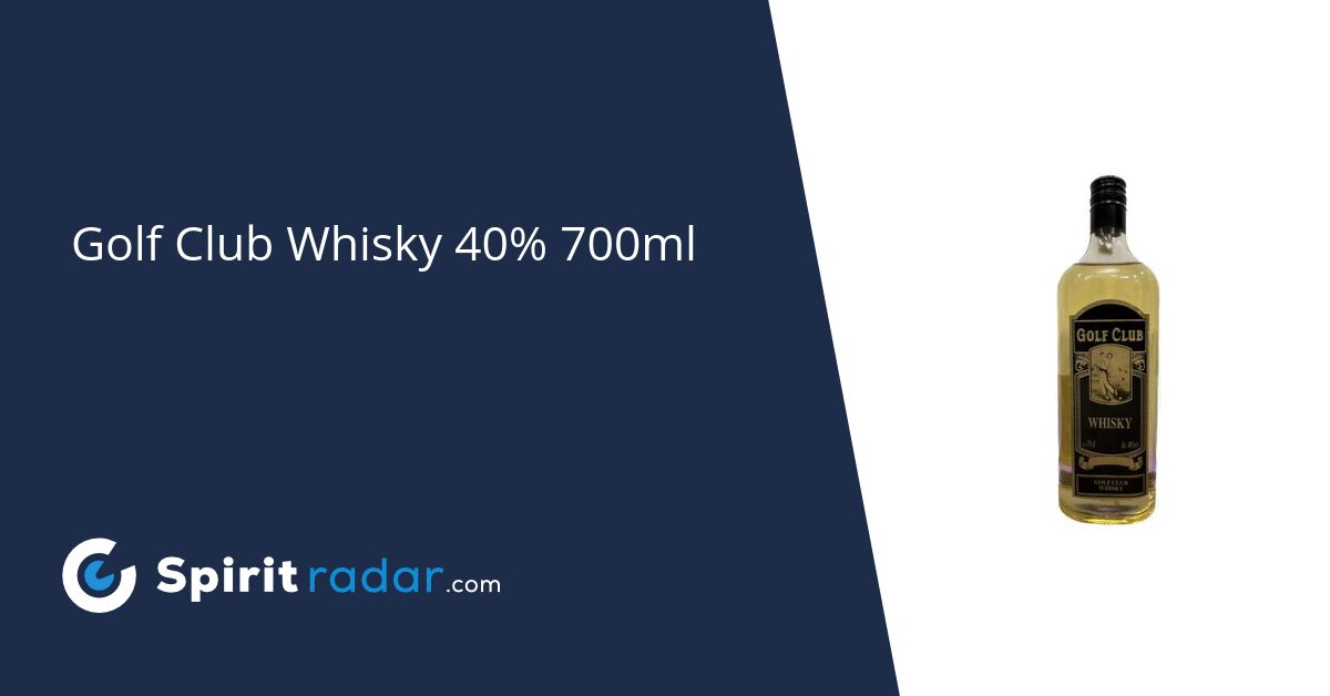 Golf Club Whisky 40 700ml Spirit Radar