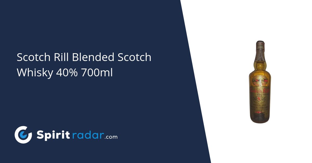 Scotch Rill Blended Scotch Whisky 40 700ml Spirit Radar