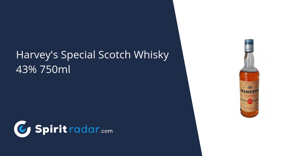 Harvey's Special Scotch Whisky 43 750ml Spirit Radar