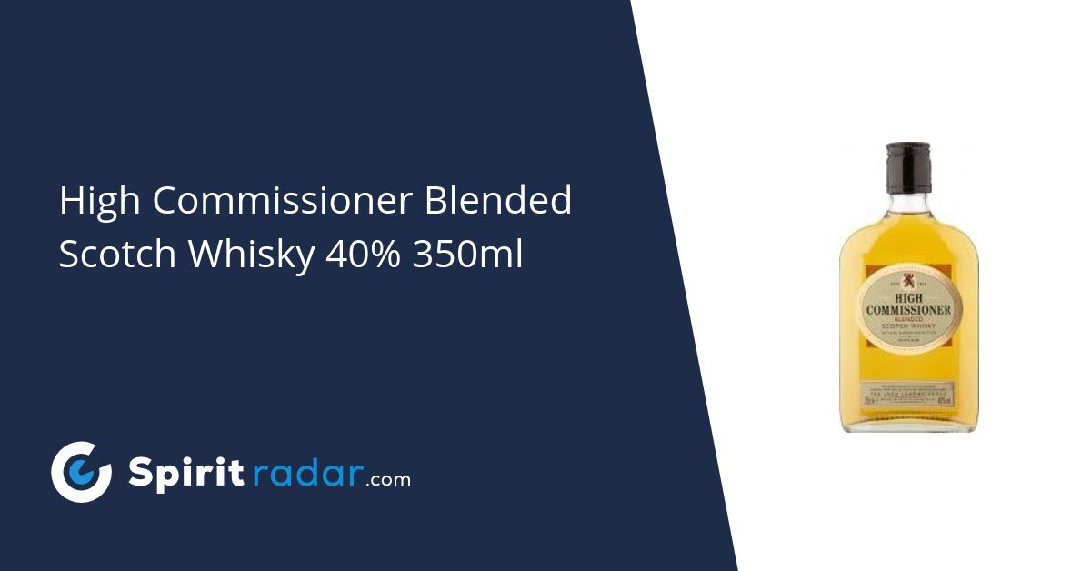 High Commissioner Blended Scotch Whisky 40 350ml Spirit Radar
