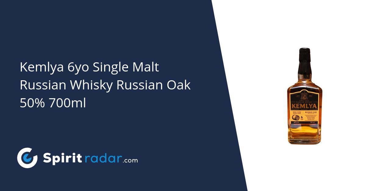 Kemlya 6yo Single Malt Russian Whisky Russian Oak 50% 700ml - Spirit Radar