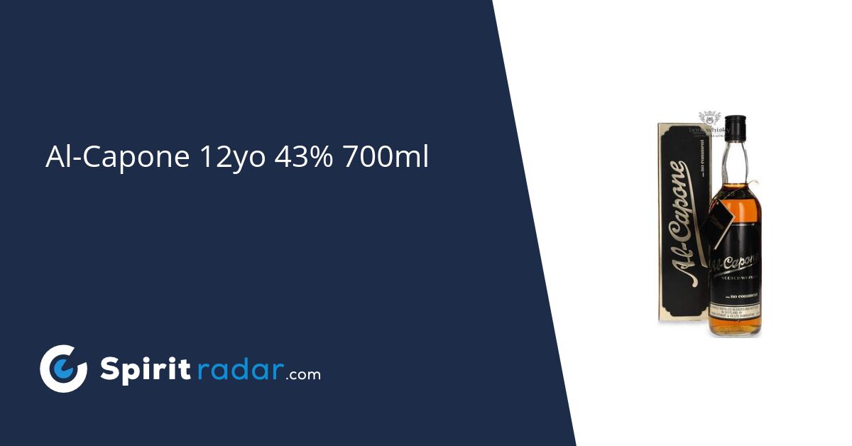 AlCapone 12yo 43 700ml Spirit Radar