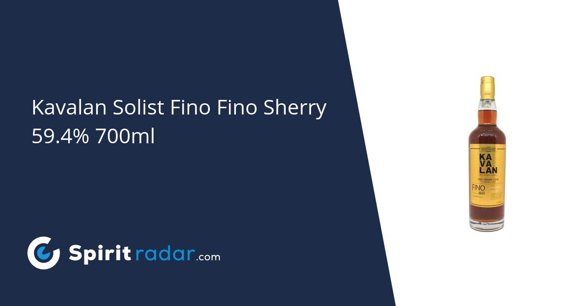 Kavalan Solist Fino Fino Sherry 59.4% 700ml - Spirit Radar