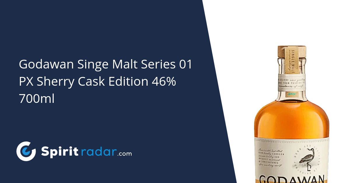 Godawan Singe Malt Series 01 PX Sherry Cask Edition 46% 700ml - Spirit ...