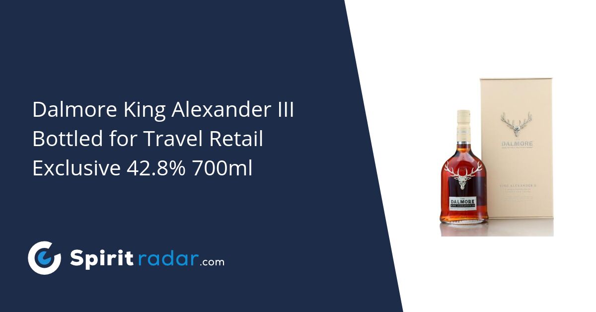 Dalmore King Alexander III Bottled for Travel Retail Exclusive 