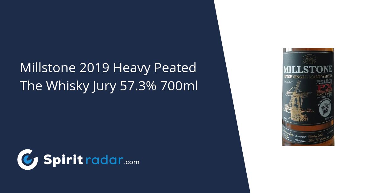 Millstone 2019 Heavy Peated The Whisky Jury 57.3% 700ml - Spirit Radar