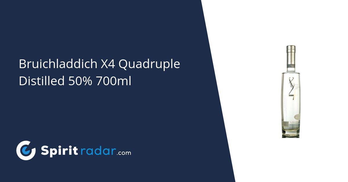 Bruichladdich X4 Quadruple Distilled 08 351 50 700ml Spirit Radar