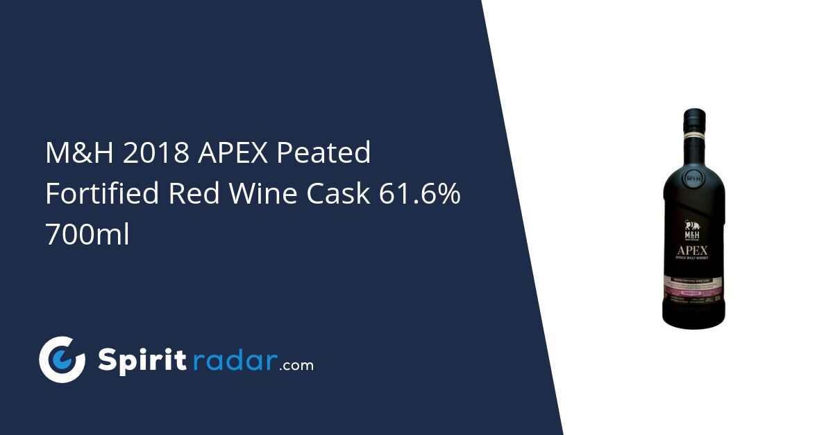 M&H APEX Peated Fortified Red Wine Cask 55.3% 700ml ウイスキー