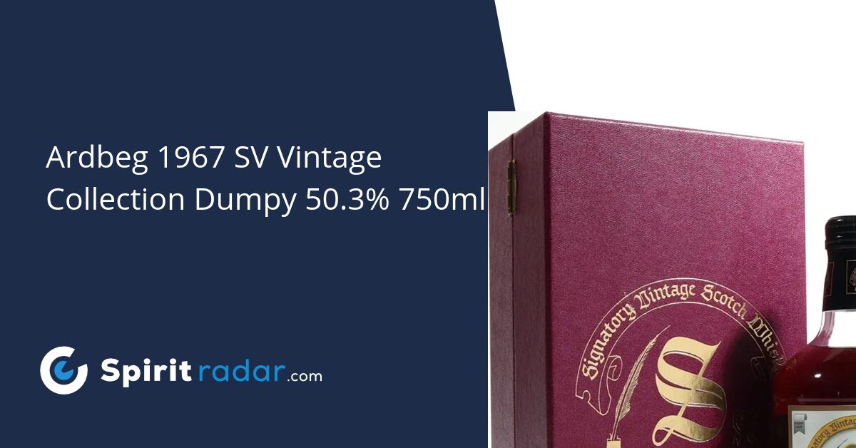 Ardbeg 1967 SV Vintage Collection Dumpy 50.3% 750ml - Spirit Radar