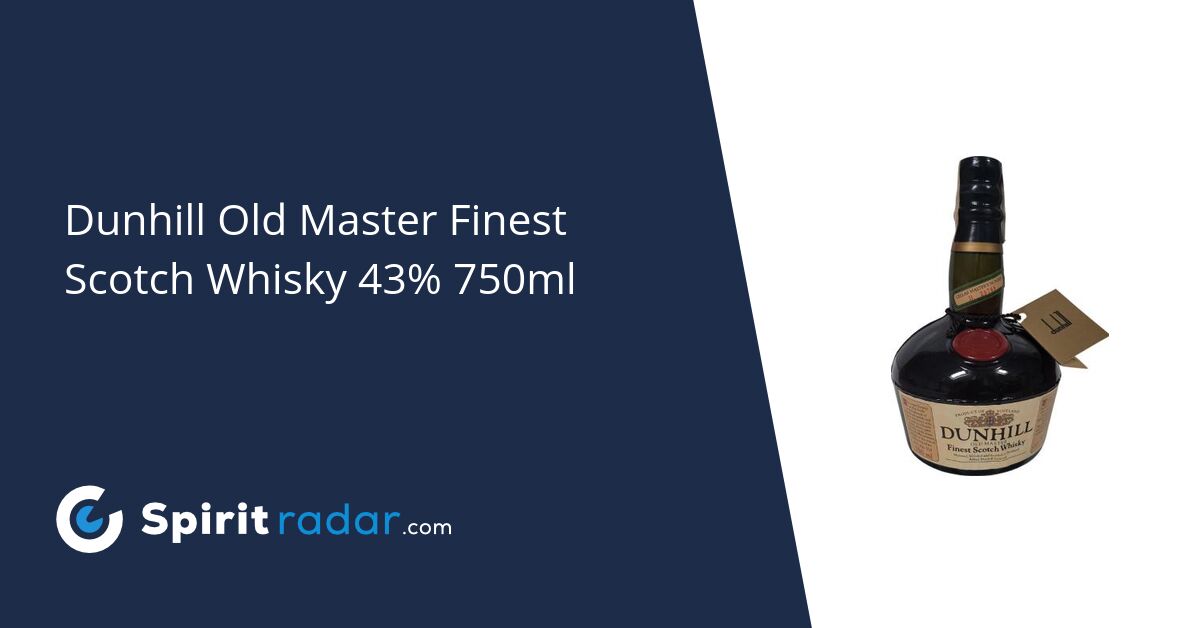 Dunhill Old Master Finest Scotch Whisky