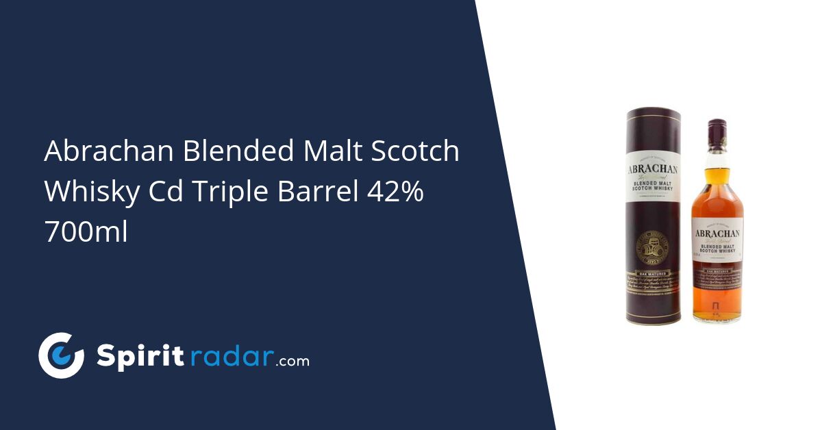 Spirit Abrachan Malt Scotch Cd - Radar Barrel Blended 42% Triple 700ml Whisky LIDL