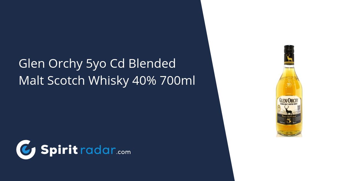 Glen Orchy 5yo Cd Blended Malt Scotch Whisky 40 700ml Spirit Radar